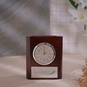 Jam Meja Kayu JMK 002